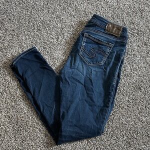 Silver Jeans Women's Dark Blue Skinny Jeans